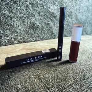 Bobbi Brown Long-Wear Liquid Eye-Liner and Lip Serum- Black and Plum - NEW